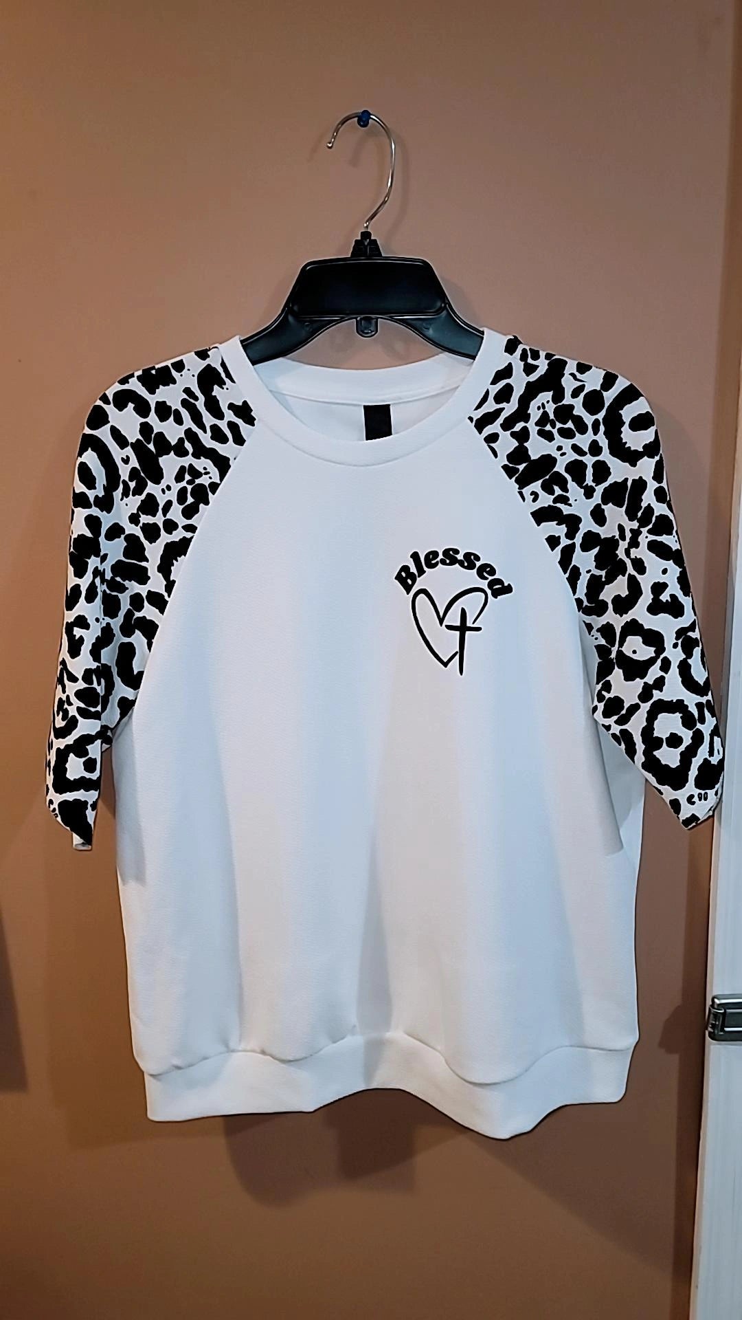 Leopard Sleeve Shirt