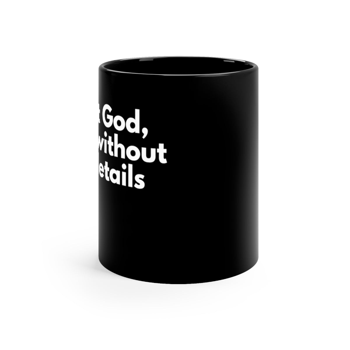 Trust God Black Mug